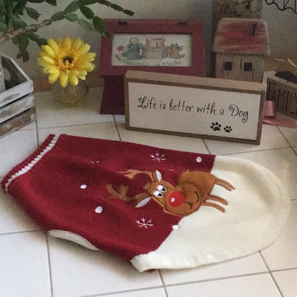 Pull-Over Christmas Dog Sweater